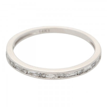 Churumbela en Oro blanco 0.33 ct
