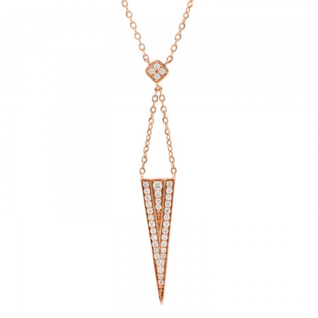 Rose gold necklace in 14K 1.80 gr