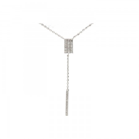 New white gold necklace in 14K