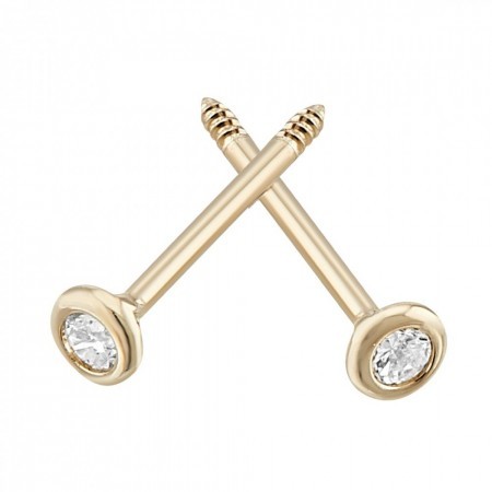 Diamond Stud Earrings 0.3 gr