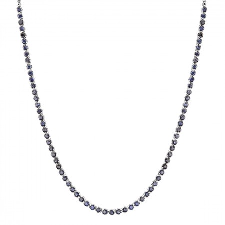 Sapphire necklace in 14k
