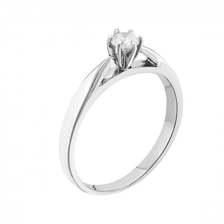 Engagement ring 14K 2.3 gr 0.21 ct