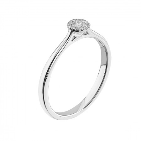 Anillo de compromiso en 14K 1.99 gr