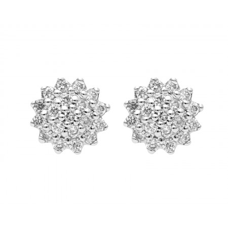 New Starburst design diamond earrings 0.10 ct