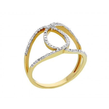 Fancy ring in 14K