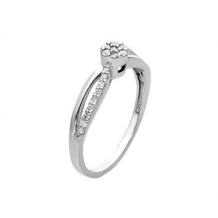 Exclusive solitaire ring in 0.146 ct