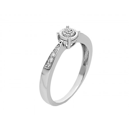White gold engagement ring 0.84 ct