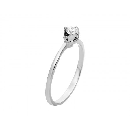 Original anillo solitario de 0.16 ct