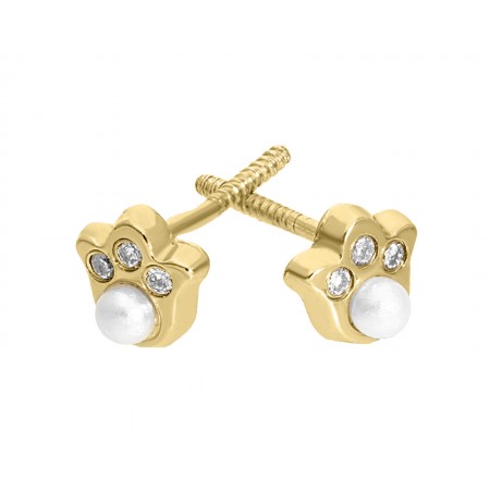 Baby diamond stud earrings 0.04 ct