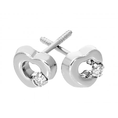 Broqueles de diamantes para niña de 0.03 ct