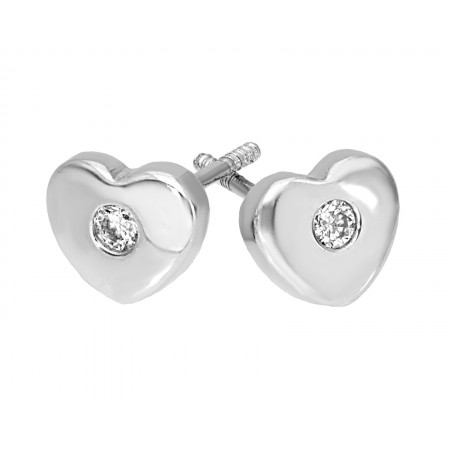 Diamond stud Earring in 14K 0.07 gr