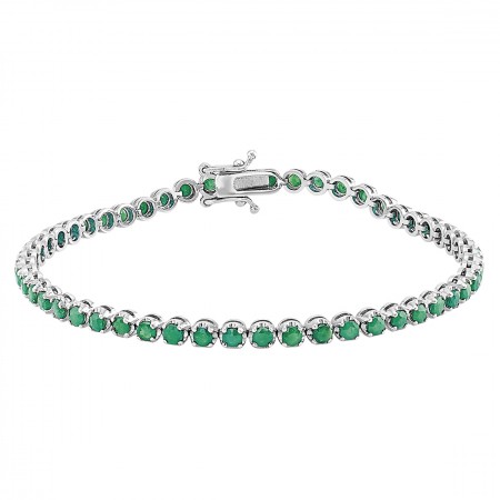 Emerald Bracelet in 14K 2.03 ct