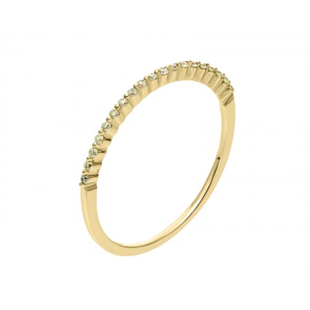 Thin wedding diamond band 0.12 ct