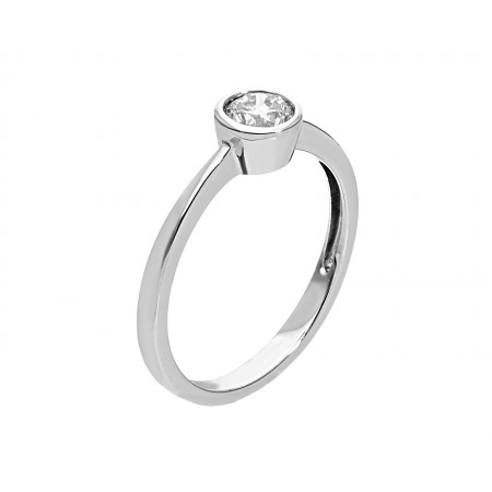 Solitaire diamond ring 0.16 ct