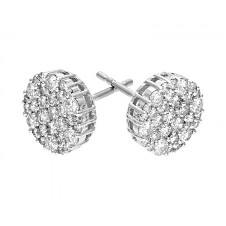 Aretes de lujo de diamantes en 14K 1.30 ct