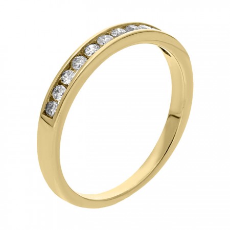 Churumbela en oro amarillo con diamantes 0.28 ct