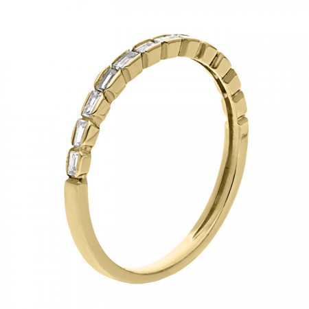Diamond band ring in 14K 1.30 gr