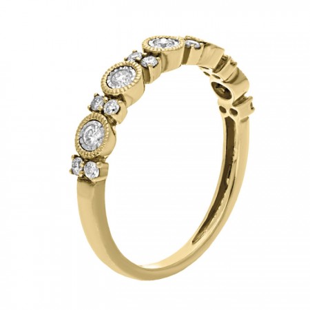 Diamond band ring in 14K