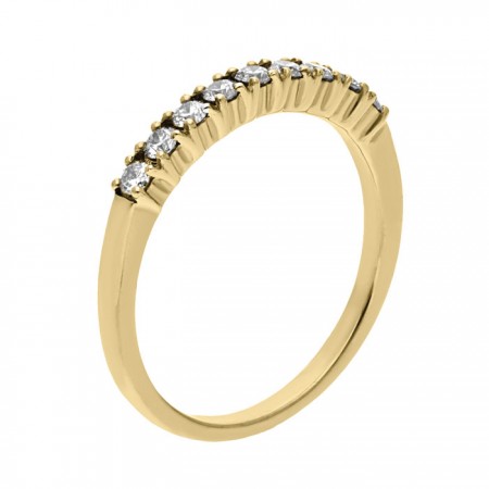 Riviere style diamond band ring 0.55 ct