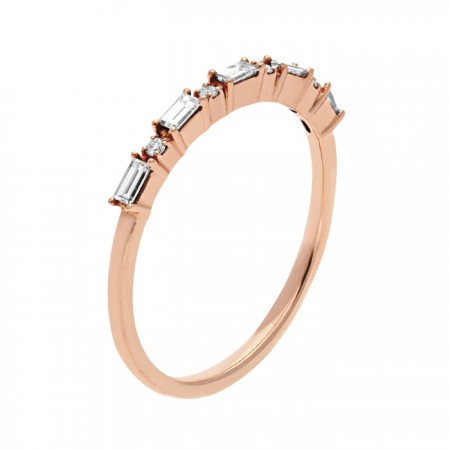 Diamond band ring in 14K