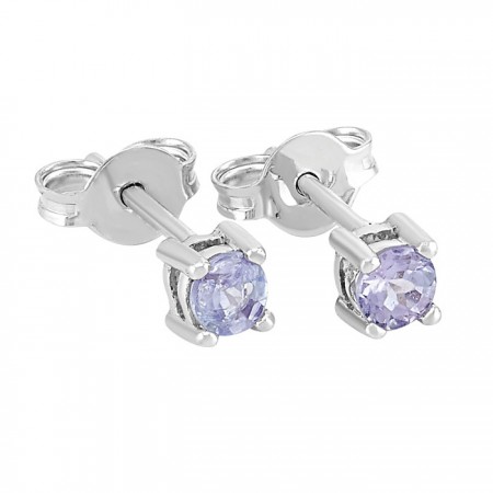 Tanzanite stud earrings