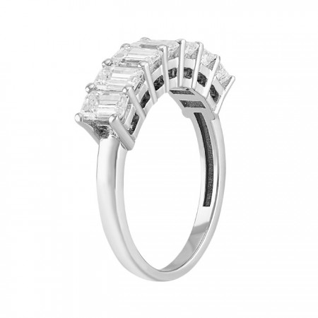 Churumbela diamantes baguette en 14K