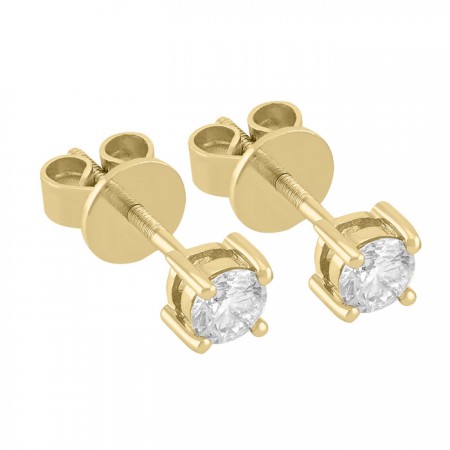 Diamond stud earrings