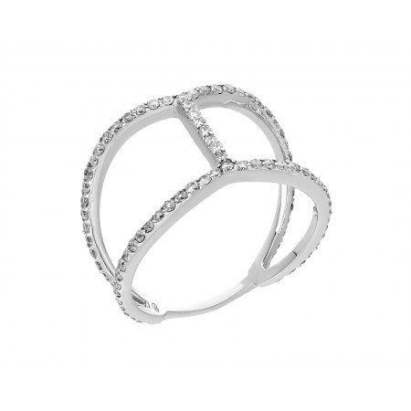 Diamond Fancy line ring 0.62 ct
