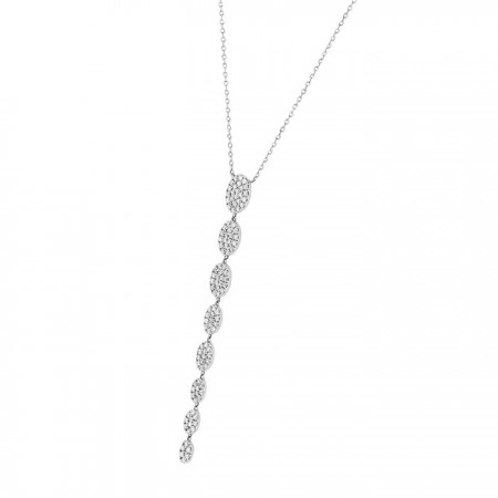 New diamond necklace in 14K 2.50 gr