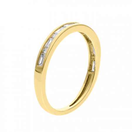 Churumbela en oro amarillo de 14K 1.80 gr 0.33 ct