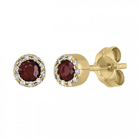 Rubie stone stud earrings