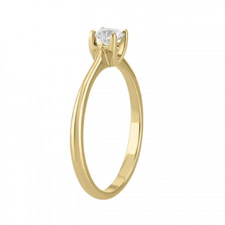 Anillo solitario con diamante