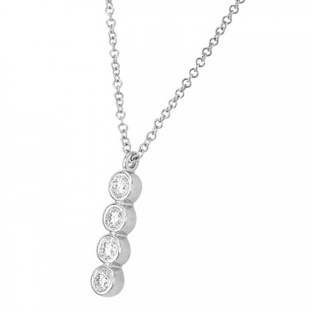 Diamond necklace in 14K