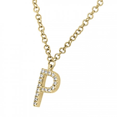 Diamond necklace in 14K