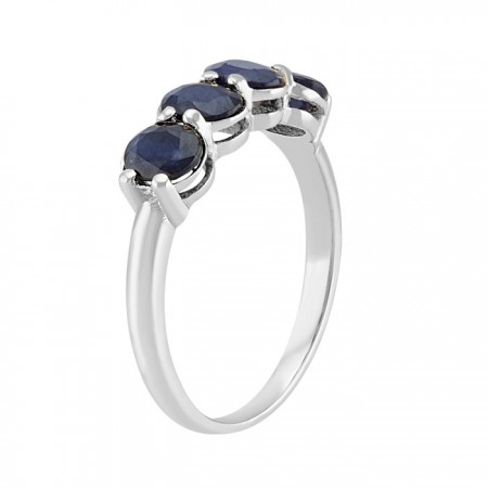 Sapphire band ring in 14k