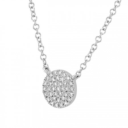 Gargantilla en oro blanco de 14K