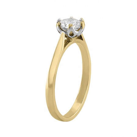Solitaire diamond ring 0.71 ct