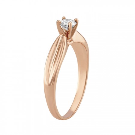 Anillo solitario 14k